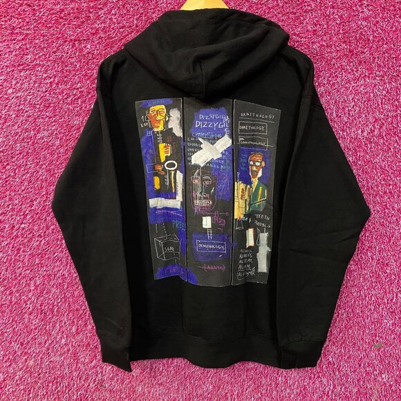 Jean Michel Basquiat Horn Players Hoodie size Medium - Picture 1 of 4